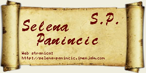 Selena Paninčić vizit kartica